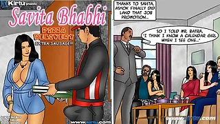 Savita Bhabhi Try one's luck 78 - Pizza Delivery &ndash; Extra Sausage &excl;&excl;&excl;
